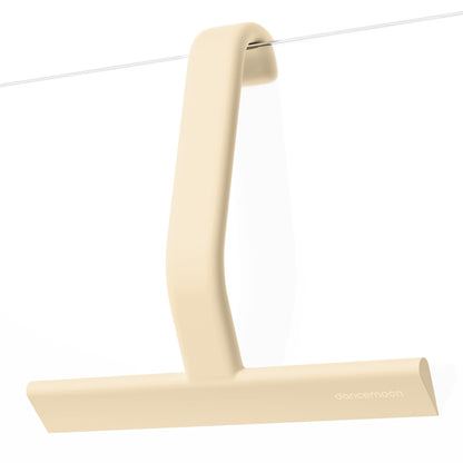 dancemoon JustHang Shower Squeegee with Built-in Hook, 25 cm, Sand Beige
