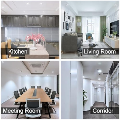 HiBay 4X LED Downlights Fire Rated GU10 Recessed Spotlights Ceiling Lights IP20 Down Light Indoor Brushed Chrome 240V
