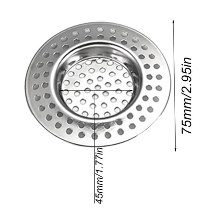 Stainless Steel Sink Filter, 4PCS Sink Strainer, Drain Filters, Kitchen Sink Strainer Plug,Shower Drain Filters, Hair Filters, Drain Protectors