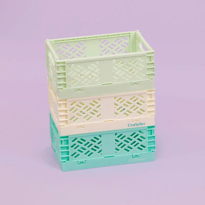 Craftelier - Box for Organization and Storage of Craft Materials | Foldable and Stackable Design | Small Size