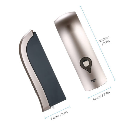 Decdeal Soap Dispenser Wall Mounted, 300ml Manual Shower Gel Dispenser Shampoo Sanitizer Dispenser Holder for Hotel, Office, Home