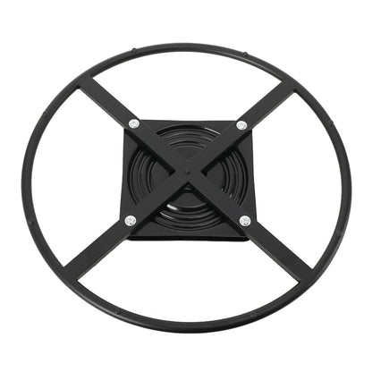 ECUTEE Seat Swivel Plate Chair Recliner Base Bracket Rotating Base Rotate Swivel Chair Base Mechanism Hinge 60cm Diameter for DIY Round Chair or