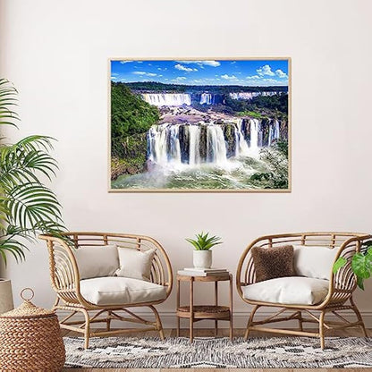 HUADADA Jigsaw Puzzles for Adults 1000 Piece Jigsaw Puzzles for Adult,JigsawPuzzle 1000 Pieces for Adults Challenging Puzzle Games（Iguazu Waterfalls）