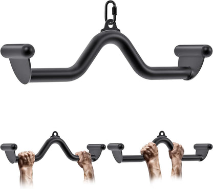 SELEWARE 20" Multi-Grip LAT Pull Down Bar ? Durable Alloy Steel, Ergonomic Grip, Versatile Cable Machine Attachment for Versatile Muscle Training