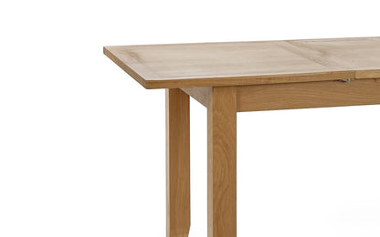 Julian Bowen Mallory Extending Dining Table for 6, Oak - H76 x W180 x D90cm
