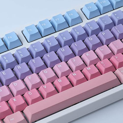 Tsungup PBT 129 Key ANSI&ISO Layout Cherry Profile Dye-Sublimated Keycaps for Gateron, Kailh, Cherry MX Switches Mechanical Keyboards