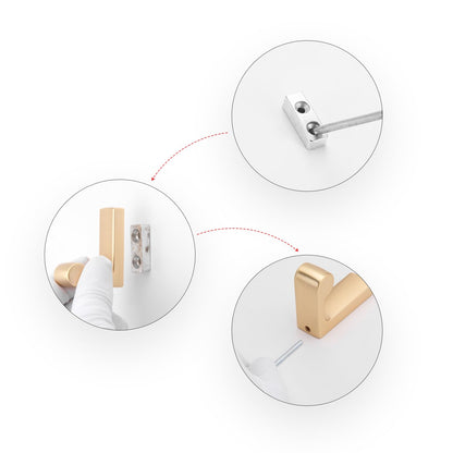 SARIHOSY Wooden and White Coat Hooks Wall Mounted, Shelves With Hooks, Coat Knobs White Pegs for Wall, Oak Coat Hooks