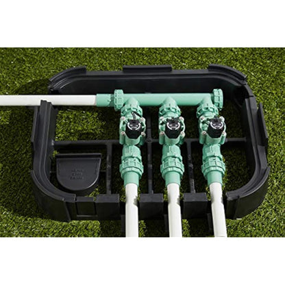 Orbit 57253 3 Valve Manifold, Green