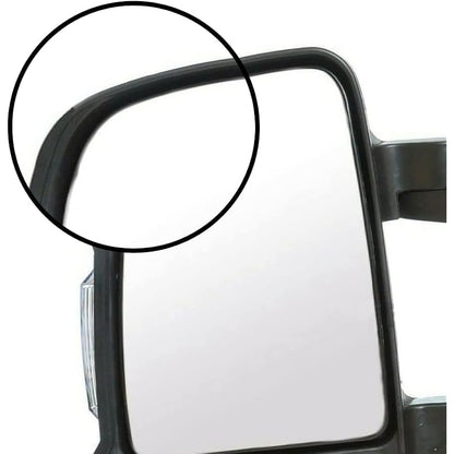 Fits 2022 to 2024 UK Left Side Compatible with Vauxhall Movano MK3 Complete Electric Short Arm Heated Wing Mirror Unit by Autoview (Left Hand Passanger Side)