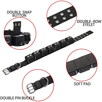 Walktime Tactical Weighted Dog Collar - Weights for Training & Exercise - Small, Medium, Large Dogs