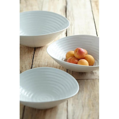 Portmeirion Home & Gifts CPW76819-X Salad Bowl, Porcelain, White, 11 x 33 x 11 cm