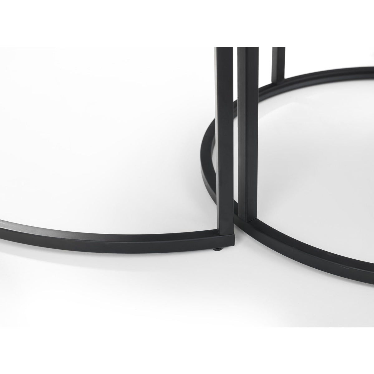 Julian Bowen Staten Nesting Coffee Tables, Concrete Effect - H55 x W40cm