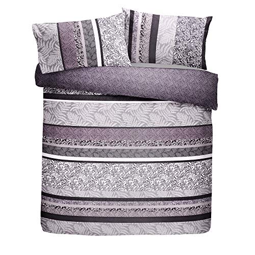 Dreams & Drapes, Hanworth, Easy Care Duvet Cover Set, Super King, Heather, Purple