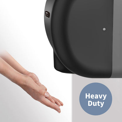 anydry 2800B Commercial Hand Dryer For Toilets,Heavy Duty Stainless Steel Electric Hand Dryers,With Banner.(Matte Black)