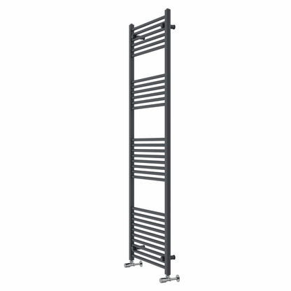 Warmehaus Straight Bathroom Heated Towel Rail Warmer 1800x600mm Anthracite