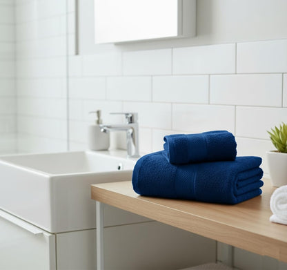 UK furniture Premium Jumbo Bath Sheets (90 x 150 cm-2 Pack) 100% Egyptian Cotton Super Absorbent Extra Large Bath Sheet Quick Dry Hotel Quality