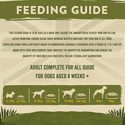 Harringtons Complete Dry Dog Food Turkey & Rice 4x2kg - Made with All Natural Ingredients