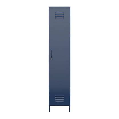 DHP Furniture Bradford Single Metal Storage Cabinet Navy