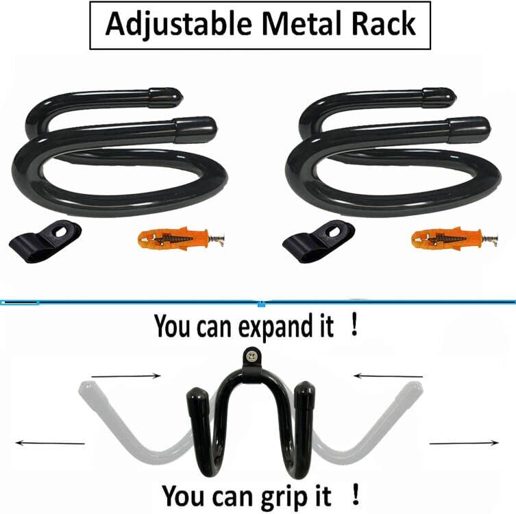 AUXPhome Hard Hat Rack Hard Hat Holder Storage Hanger Hard Hat Wall Mount Hard Hat Organizer Hard Hat Display - No Hard Hat -2/PK - Screws Included