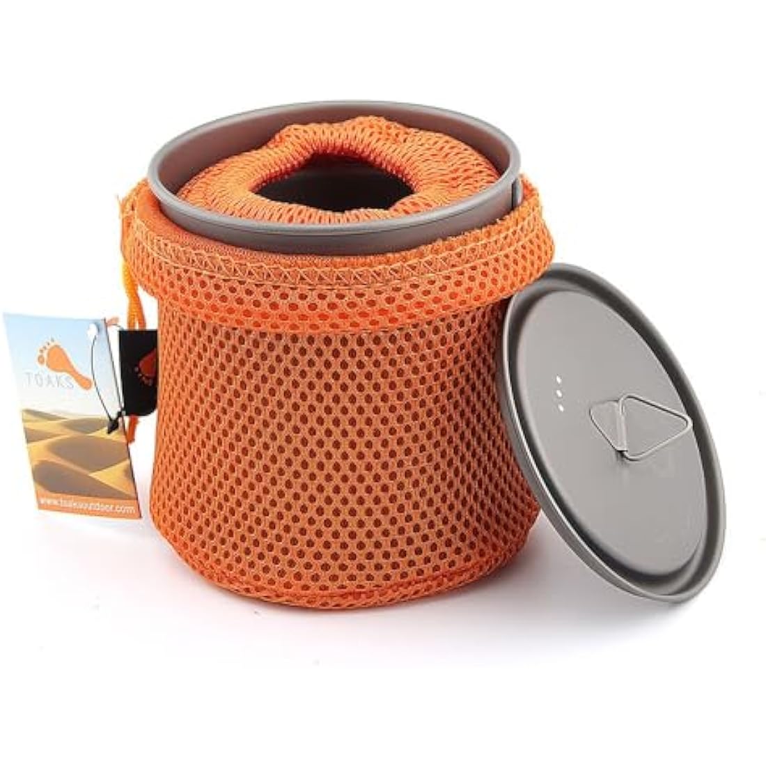 TOAKS Titanium Camping Pot Cup(375ml, 450ml, 550ml, 650ml, 750ml, 800ml, 900ml) … (750ml+450ml[CMB-750-450])