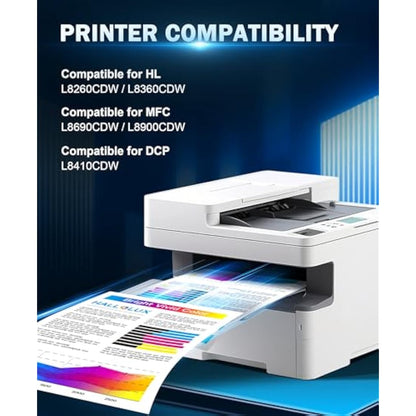 TN423 Toner Cartridges Compatible for Brother TN-423 Toner Multipack TN421 TN-421 for Brother MFC-L8690CDW HL-L8260CDW DCP-L8410CDW HL-L8360CDW MFC-L8900CDW(Black, Cyan, Magenta, Yellow, 4 Pack)