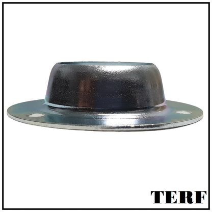 TERF® Curtain Wardrobe Rod Pole Holder Socket for Up to 19mm Diameter Curtain Rail Wall Mount Rod Pole Holder Shower Curtain Closet Lever Rail Socket