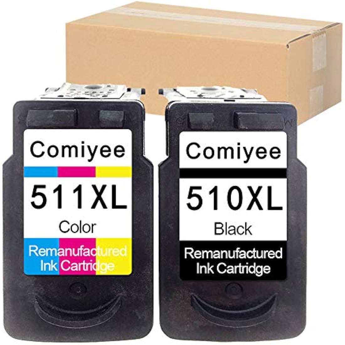 Comiyee 2 Remanufactured Ink Cartridges Replacement for PG-510 CL-511 XL Compatible for PIXMA MP230 MP240 MP250 MP260 MP270 MP280 MP495 MX320 MX330 MX340 MX350 MX360 MX410 MX420 iP2700 iP2702
