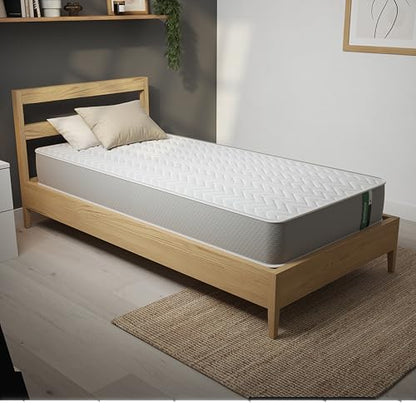 Summerby Sleep Single (90cm x 190cm), Comfort Foam & Coil Spring Hybrid Mattress, Comfy & Affordable Orthopaedic Mattress For Single Bed, Durable Coil