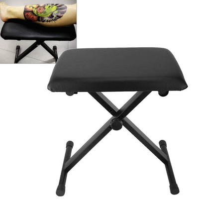 banapoy 3 Gear Height Adjustable Foot Rest, Tattoo Leg Rest Stool with Thick Cushion, Holds Up to 150kg