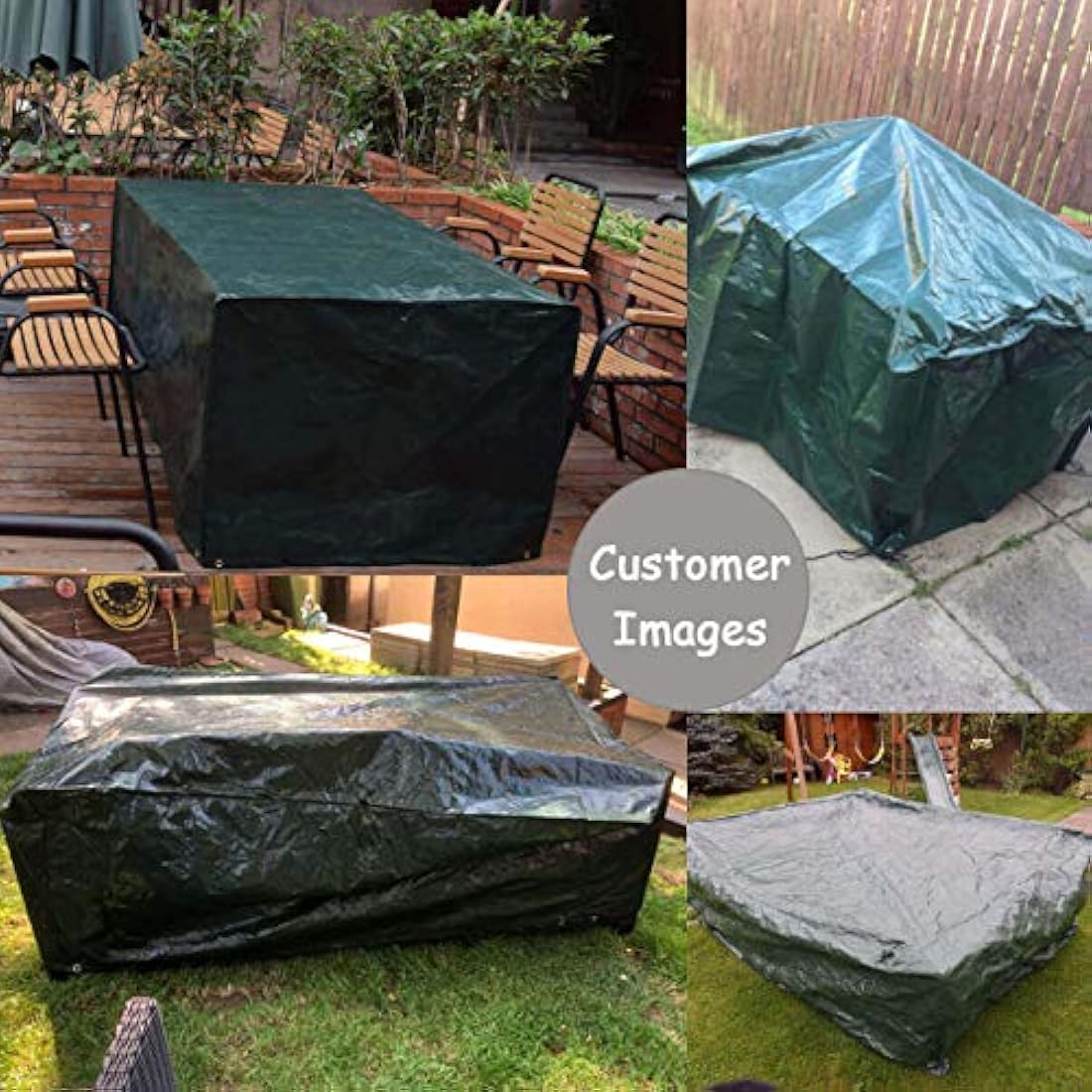 RICHIE Outdoor Furniture Covers - Waterproof Garden Table & Chair Covers 250x200x90cm