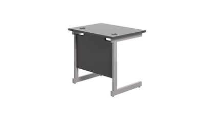 Office Hippo Heavy Duty Rectangular Cantilever Desk, Home Office Table With Integrated Cable Ports, PC Desk for Work or Home, 5 Yr Warranty