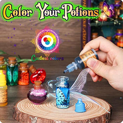 Mostof DIY Fairy Potions Craft Kits for Kids, Mix 20 Magical Wizard Potions with Energy Crystal Dust, Creative Gift Toy