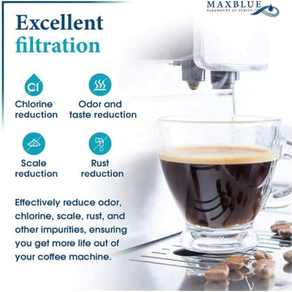Maxblue F088 Coffee Filter, Compatible with Melitta® Filter Cartridge Pro Aqua, Krups® F088, Fits Many Models of AEG®, Bosch®, Siemens®, Nivona®, Melitta®, and More, TÜV SÜD Certified (6)