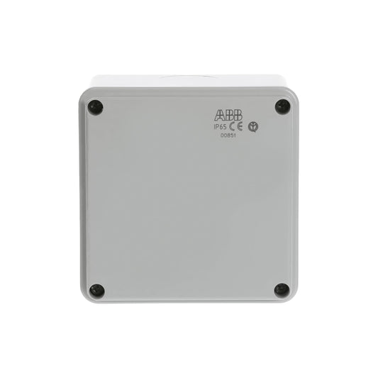 ABB IP65 Junction Box ? Fully Dust Sealed Enclosure ? Waterproof Electric Cable Connector Unit ? Shockproof Adaptable Indoor/Outdoor Box ? 100 x 100 x