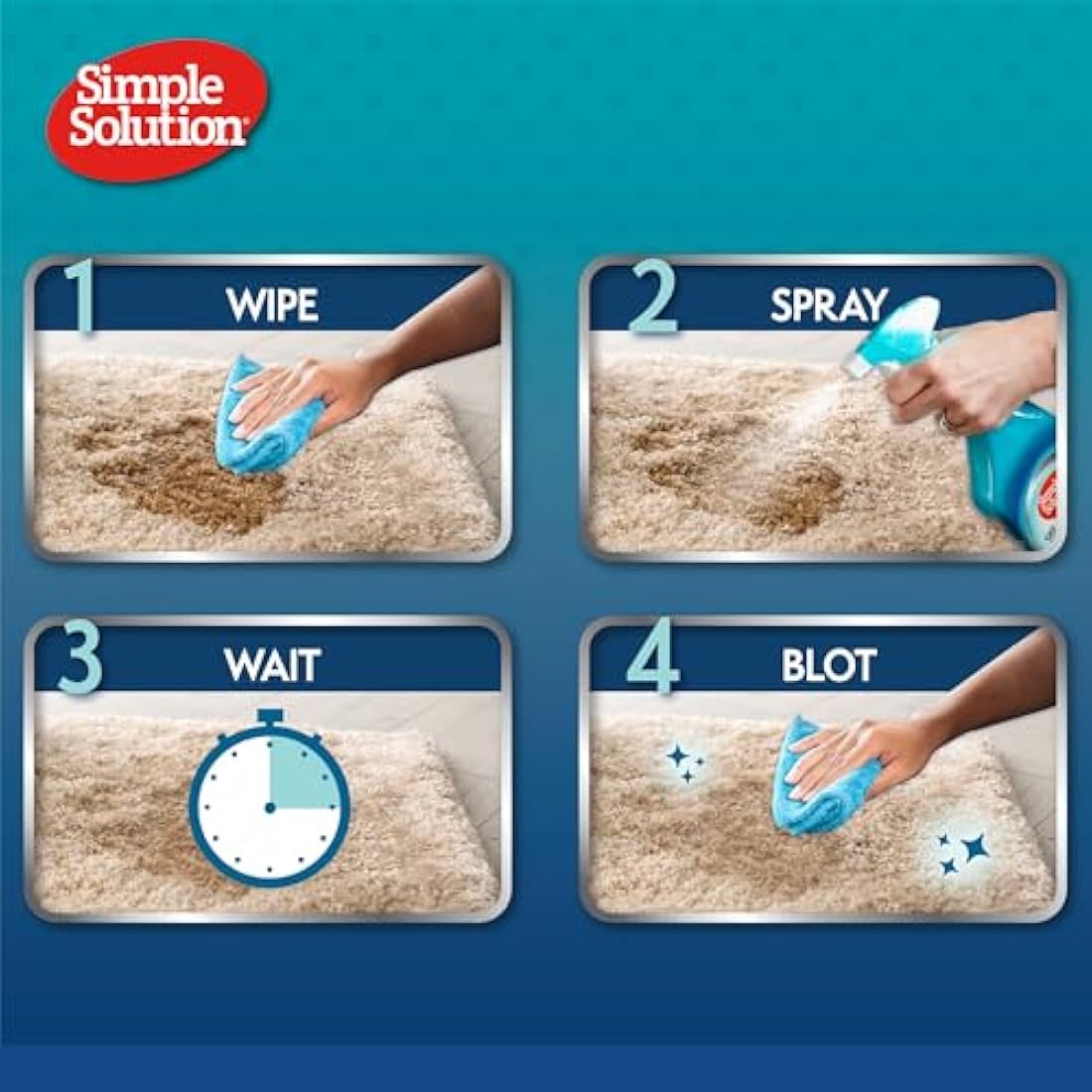 Simple Solution Extreme Cat Stain and Odour Remover, Enzymatic Cleaner with 3X Pro-Bacteria Cleaning Power - 500ml