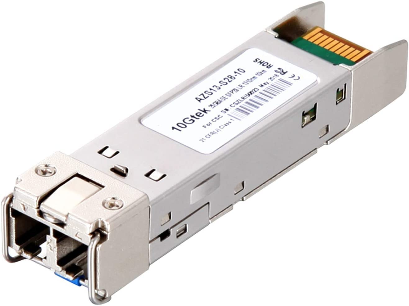 10Gtek 25G SFP28 SFP+ Transceiver, 25GBase-LR Module, 1310nm SMF, up to 10km, Compatible with Cisco SFP-25G-LR-S