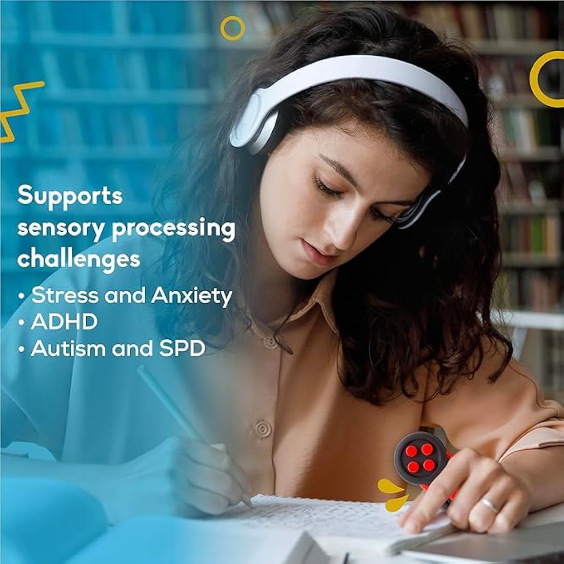 PILPOC Fidget Pad - Fidget Controller Toy for Highly Increased Focus, Reduced Stress, Anxiety, ADHD Clicker, Fidget Clicker, Controller Fidget Toy, Fidget Remote Control, Kids Toy Controller Sensory