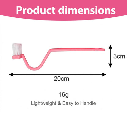 6Pcs V-Shaped Toilet Cleaner Brush Set Deep Cleaning Ergonomic Scrubber