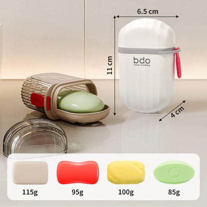 2 Pcs Travel Soap Dish with Lid, Mini Soap Case Soap Bar Leak Proof Waterproof Portable Travel Soap Box Container,Shower Soap