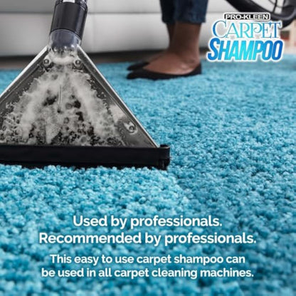 Pro-Kleen Professional Carpet & Upholstery Shampoo – Ocean Fresh Fragrance 5L - High Concentrate Cleaning Solution - Suitable for All Machines