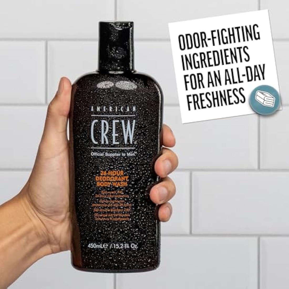 American Crew 24 Hour Deodorant Body Wash, Tea Tree, 450 ml