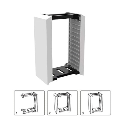 CENPEK P5 Game Disc Box Disc Rack, Game Box Storage Rack, 12 Game Disc Holders Storage Rack for PS 5