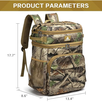 Laripwit Cooler Backpack 54 Cans Insulated Cool Bag Rucksack Leak-Proof Picnic Backpack for Men Women - Perfect Large Soft Cooler Rucksack for Travel, Camping, Lunch, Beach