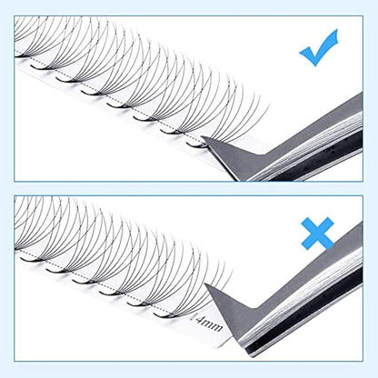 Pre Made Fan Eyelash Extensions 6D Fans 0.07mm D Curl 8-14mm Mix 6D Cluster Eyelash Extension Premade Fans Volume Russian Individual Lashes Cluster Gemerry Fan Lash Extensions(0.07-6D-D curl-Mix)