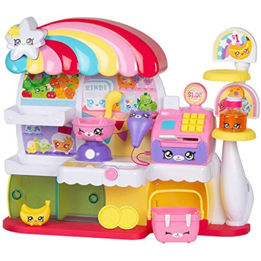 Kindi Kids Kitty Petkin Supermarket, 2 Shopkin and vinyl playmat, Multi-Colour