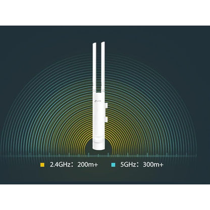 TP-Link EAP225-Outdoor Access Point, AC1200 Gigabit Wireless Access Points, 802.3af/Passive PoE, Omada Mesh, Seamless Roaming, Weatherrproof, Optimal for Garden Wi-Fi, Free Controller Software