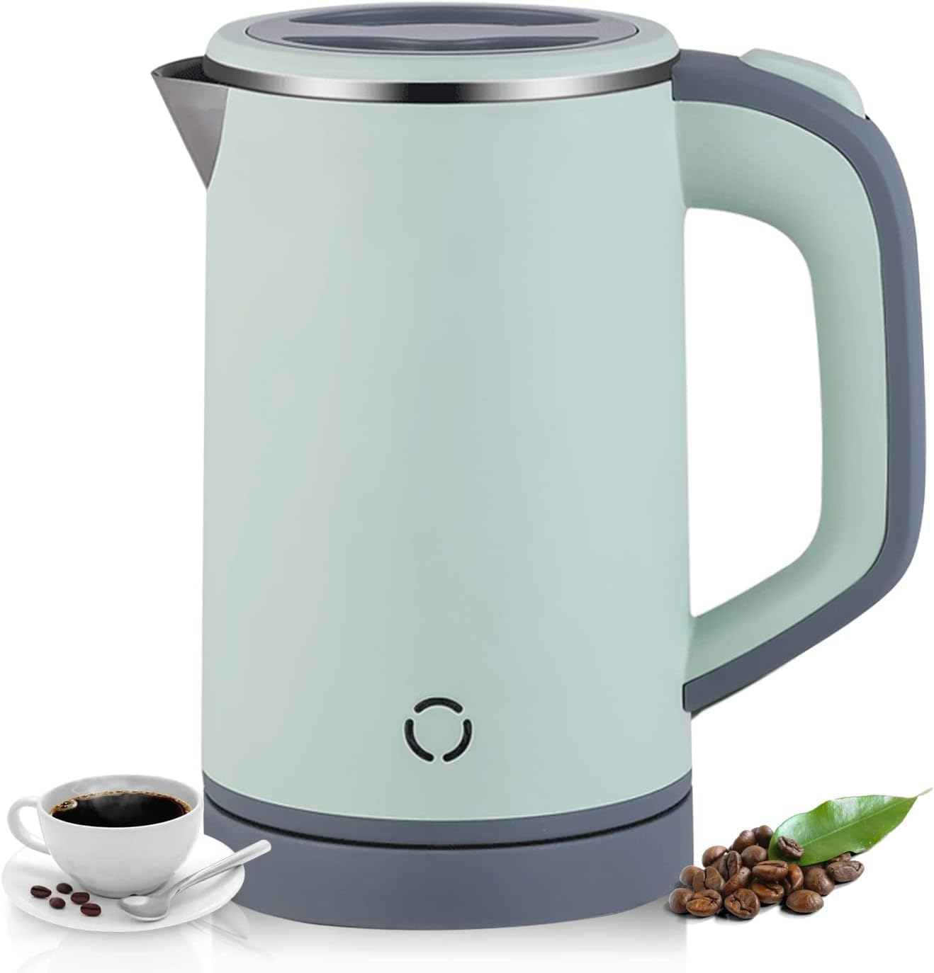 LATAFA 800ml Kettles Electric Travel Compact Travel Electric Kettles Cordless Fast Boil Quiet Electric Kettles Auto Shut-Off & Boil-Dry Protection
