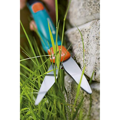 Gardena Comfort Grass Shears, rotatably: Lawn Trimmer 360 ° rotatable Cutting ambidextrous, Serrated for Precise Cutting, Non-Stick Coating, Comfort Grip (8734-20)