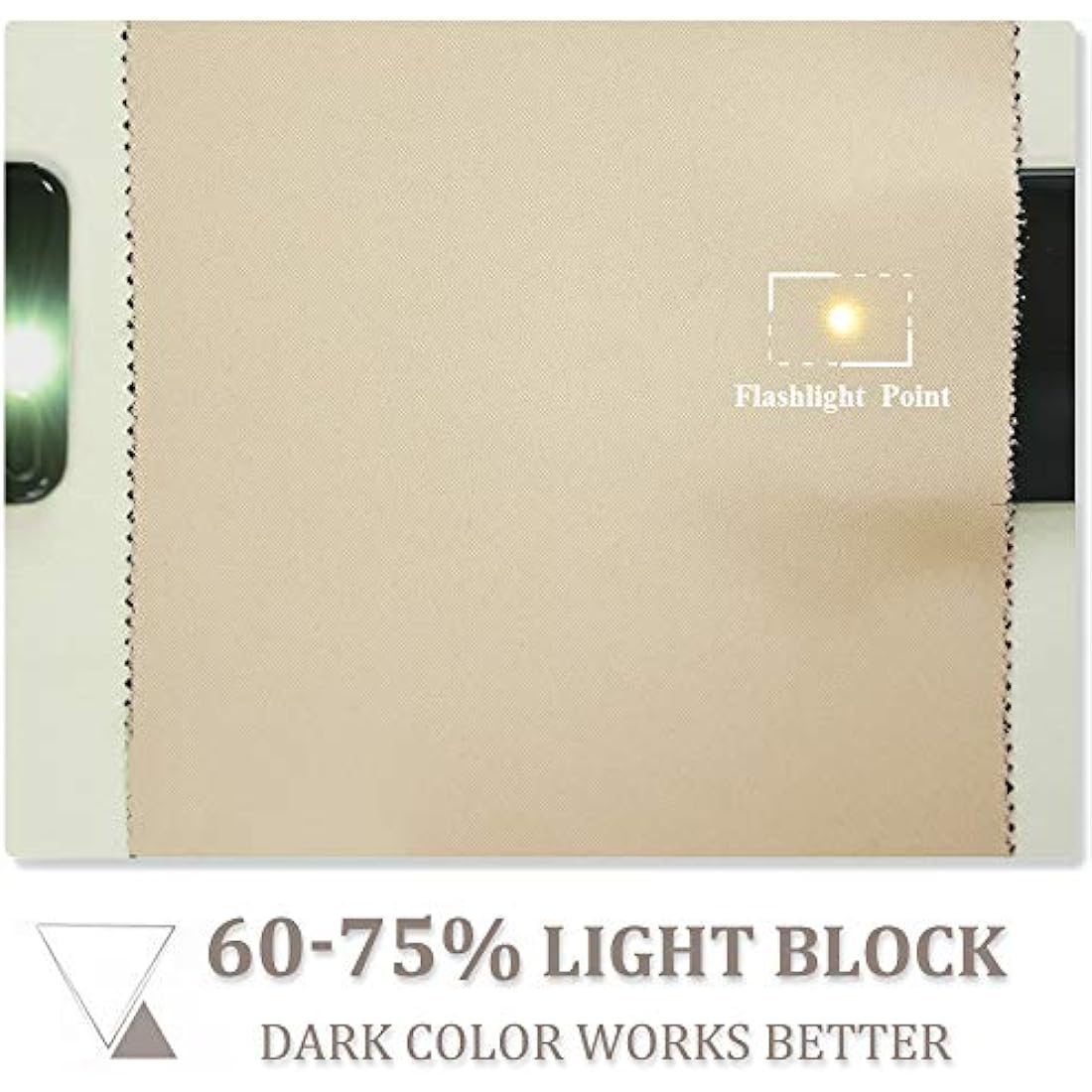 PONY DANCE Thermal Insulated Curtains for Bedroom - Biscotti Beige Energy Saving Eyelet Curtains for Farmhouse Greenhouse Loft Decoration, 46 x 45 Inch, 2 Panels