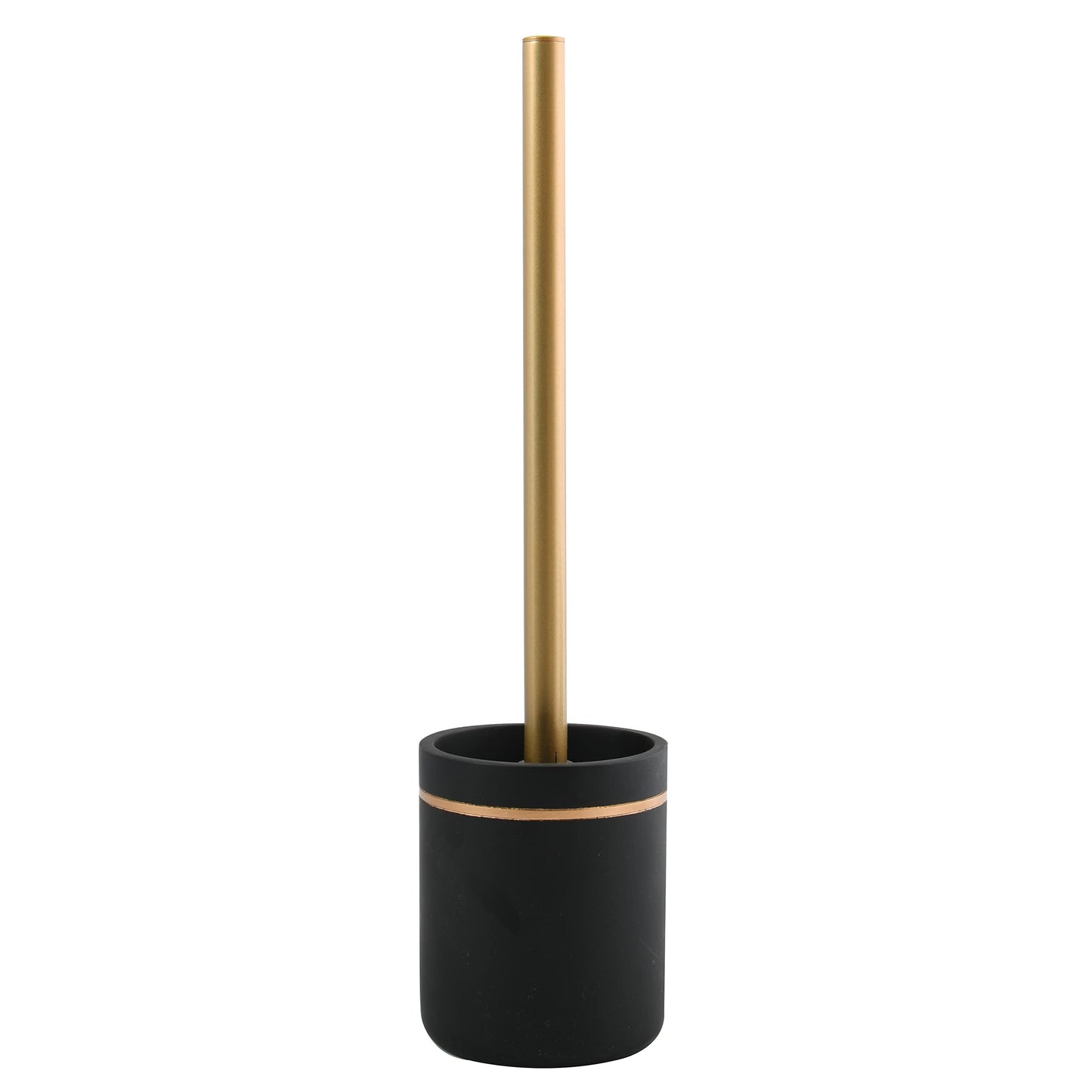 Spirella Bly Toilet Brush Polyresin Matt Black Gold